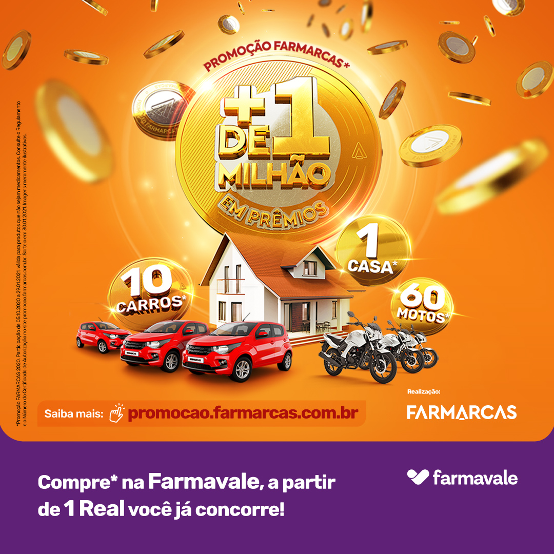 Promoção Farmarcas – Mais de 1 milhão em prêmios!